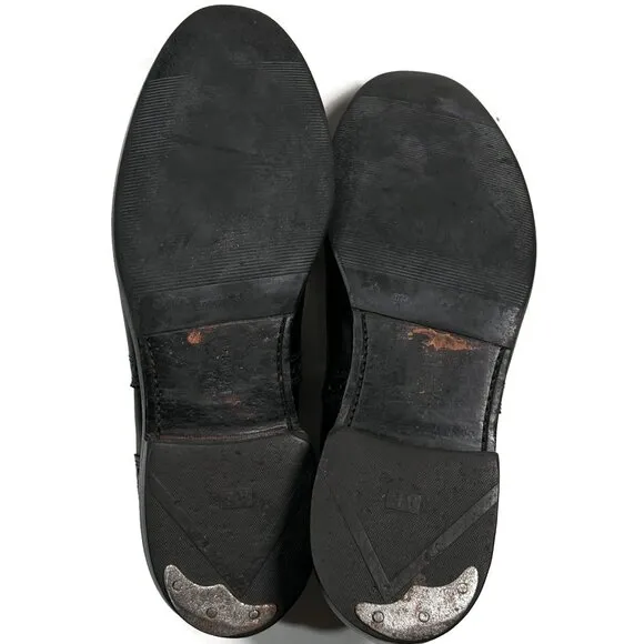 Allen Edmonds Strand Mens Shoes 9 D Black Leather Cap Toe Comfort Oxford Dress