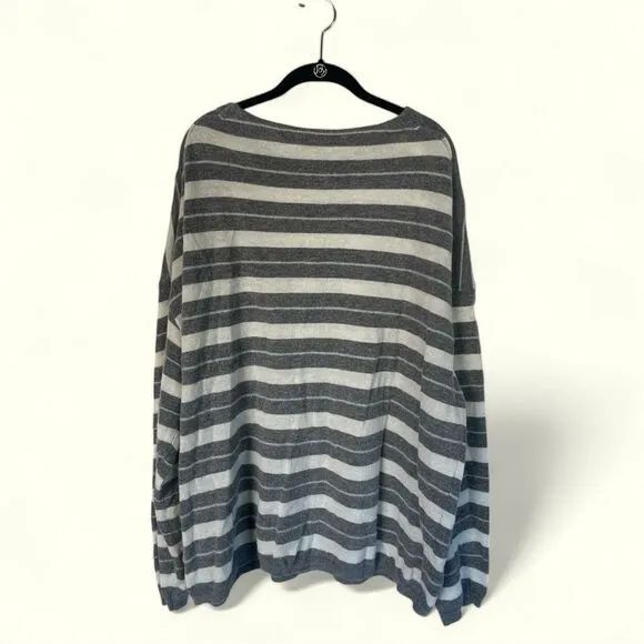 AllSaints Cassia Wool Oversized Striped Sweater M