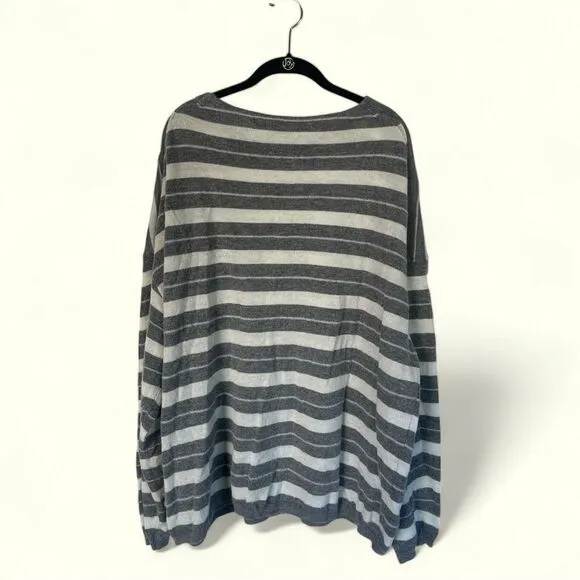 AllSaints Cassia Wool Oversized Striped Sweater M