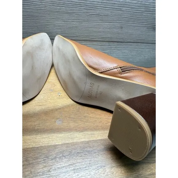 ALOHAS West Boot - Vintage Tan Leather Womens 9. EU40
