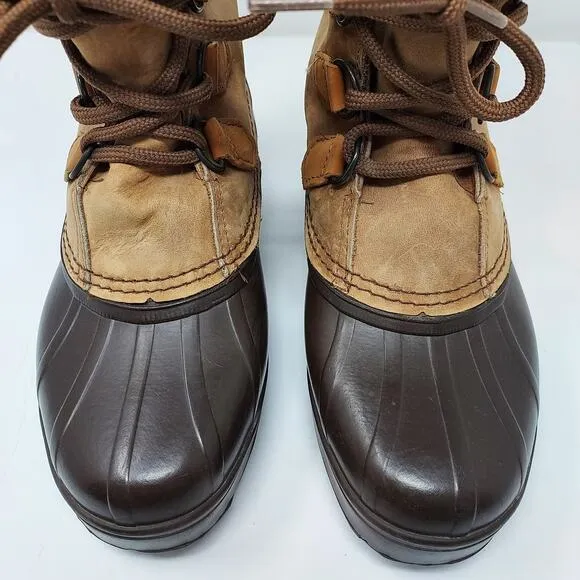 Alpine Sorel Brown &amp; Tan Leather Outdoor Boots Size 7