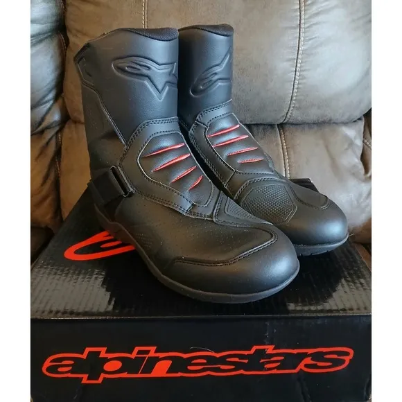 Alpinestars 2441821-10-45 RIDGE V2 WP BK EUR 41 USA 7.5 MOTERCYCLE BOOTS NEW#837