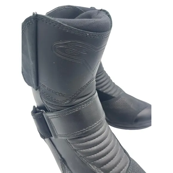 Alpinestars Stella Valencia Waterproof Moto Biker Boots Black, Size 8 US