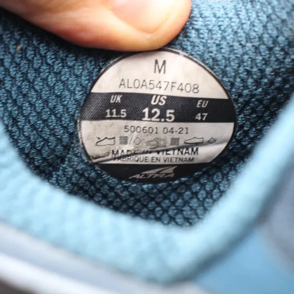 Altra Torin 5 Men's Size 12.5 Blue Running Shoes Walking Sneakers AL0A547F408