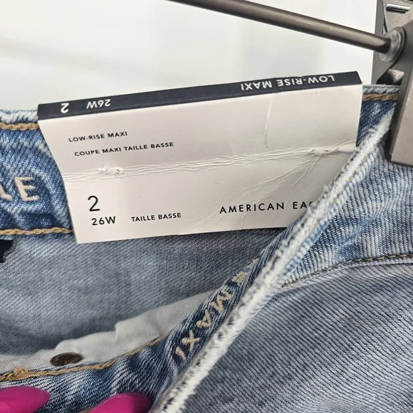 American Eagle Low-Rise Denim Maxi Skirt NWT | Size 2