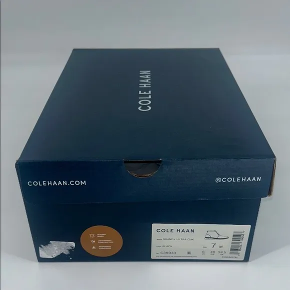 &quot;NEW&quot; Cole Haan Grand ‎ Ultra Men's Leather Black Chukka Boots- Size 7