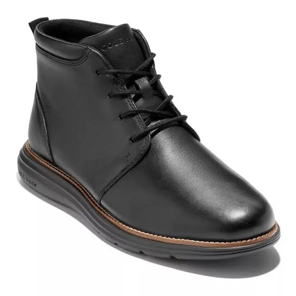 &quot;NEW&quot; Cole Haan Grand ‎ Ultra Men's Leather Black Chukka Boots- Size 7