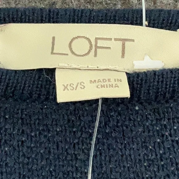 Ann Taylor LOFT Navy and White Striped Women's Poncho
