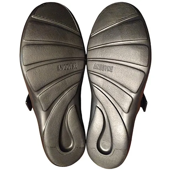 ANODYNE NO. 67 Casual Comfort Shoes, Size 9 Wide, Black Leather,  LIKE NEW! NWOT