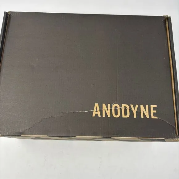 Anodyne Shoes Mens 8.5 Wide Black No. 74 Sport Double Depth Hook‎ &amp; Loop Closure