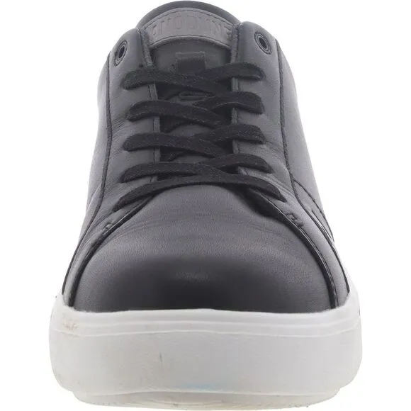 Anodyne Womens B/W Faux Leather Casual And Fashion Sneakers Shoes New