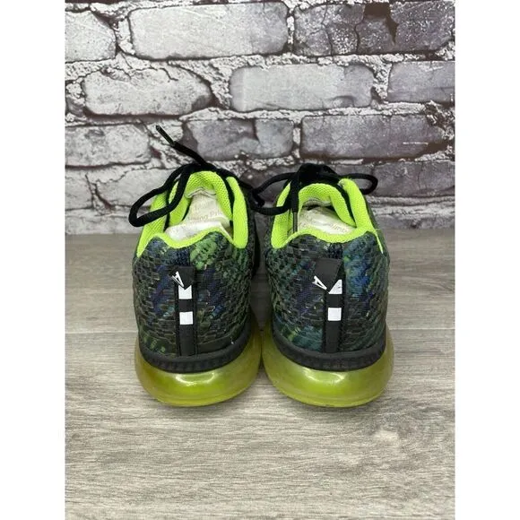 Anta Green Blue Synthetic Lace Up Gym Basketball Shoes Men’s Sz 42.5EU/9M US