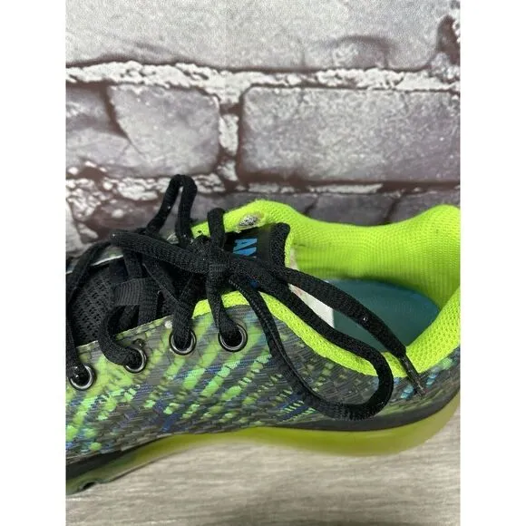 Anta Green Blue Synthetic Lace Up Gym Basketball Shoes Men’s Sz 42.5EU/9M US