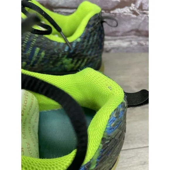Anta Green Blue Synthetic Lace Up Gym Basketball Shoes Men’s Sz 42.5EU/9M US