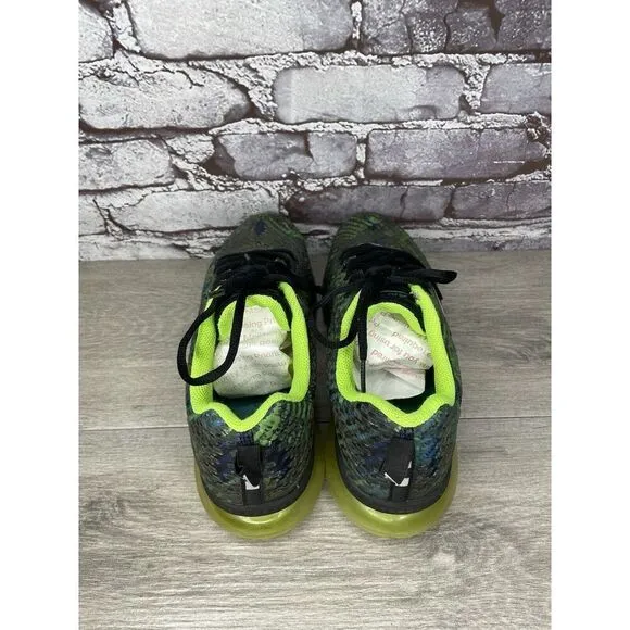 Anta Green Blue Synthetic Lace Up Gym Basketball Shoes Men’s Sz 42.5EU/9M US