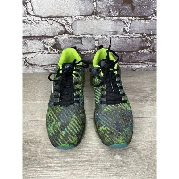 Anta Green Blue Synthetic Lace Up Gym Basketball Shoes Men’s Sz 42.5EU/9M US