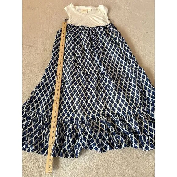 Anthropologie Maeve Women's Size Medium Petite Twofer Printed Tank Dress