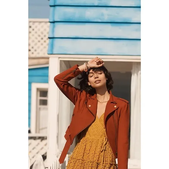 Anthropologie Nuri Eyelet Wrap Dress