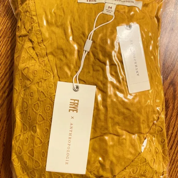 Anthropologie Nuri Eyelet Wrap Dress