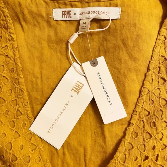 Anthropologie Nuri Eyelet Wrap Dress