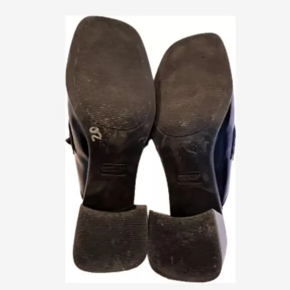 Anthropologie Seychelles Clogs Mules Shoes Kami Womens Size 8.5 Black 3&quot; Heel…
