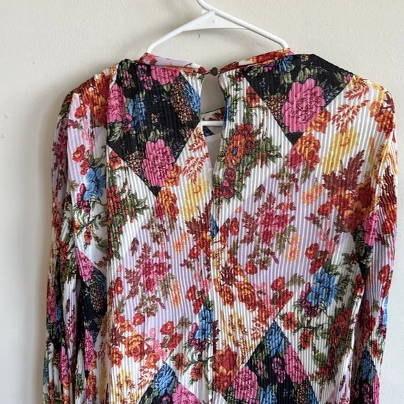 ANTHROPOLOGIE SHARA PLEATED MIDI DRESS