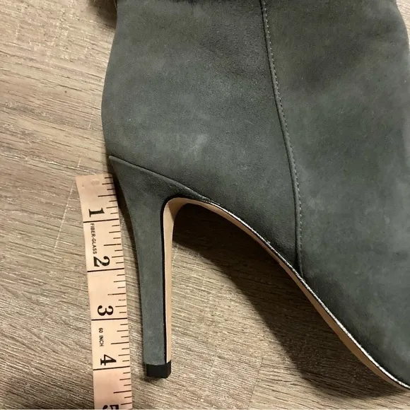 Antonio Melanie Rabbit Fur Point Toe Heeled Boots 8 EUC