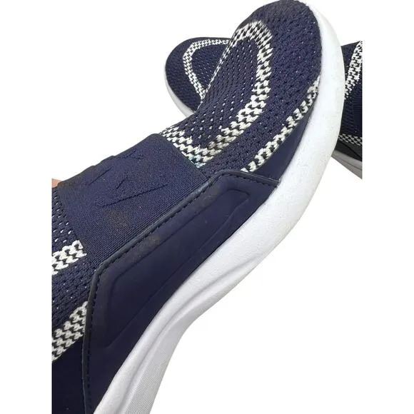 APL Womens Blue TechLoom Bliss Sneakers Size 7 Navy White Running Slip On Shoes