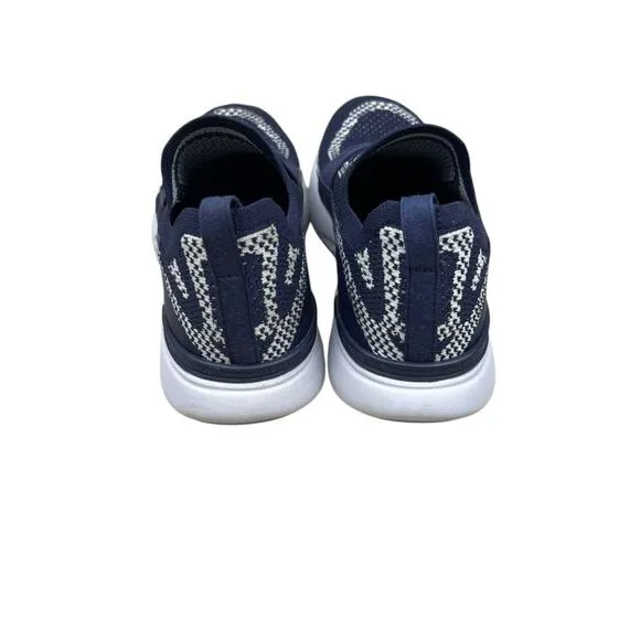 APL Womens Blue TechLoom Bliss Sneakers Size 7 Navy White Running Slip On Shoes