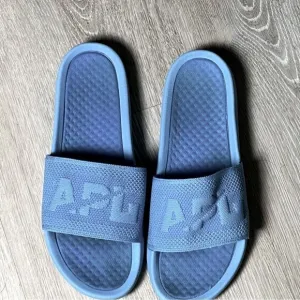 APL ATHLETIC PROPULSION LABS Techloom Slides Knit Blue Beach Shower Sandal 12