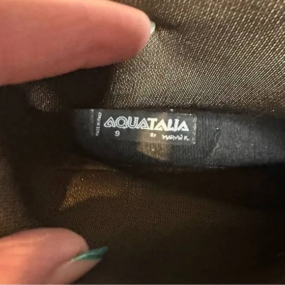 Aquatalia front zip waterproof suede boots size 9