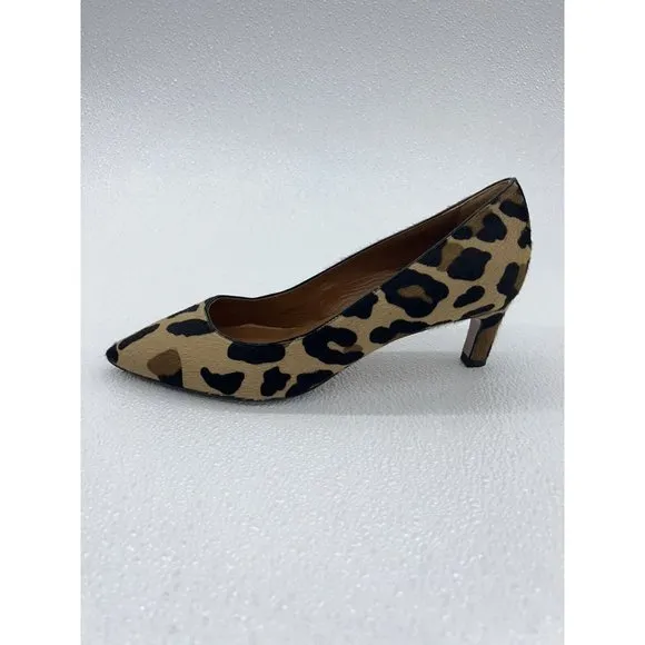 Aquatalia Marianna Pump Fur Suede Kitten Heel Pointed Toe Shoes Women's Size 9