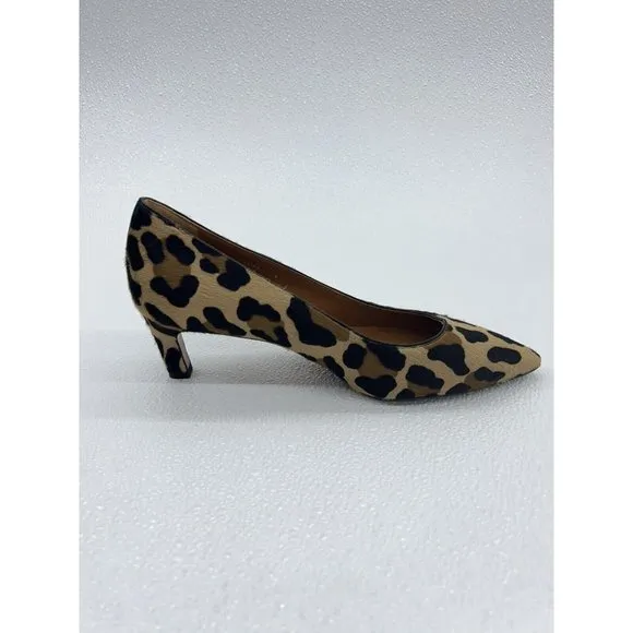Aquatalia Marianna Pump Fur Suede Kitten Heel Pointed Toe Shoes Women's Size 9