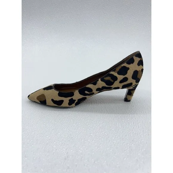 Aquatalia Marianna Pump Fur Suede Kitten Heel Pointed Toe Shoes Women's Size 9