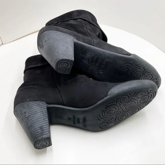🆕{ARCHE} French Pull-Up Cuffed Slouch Boots