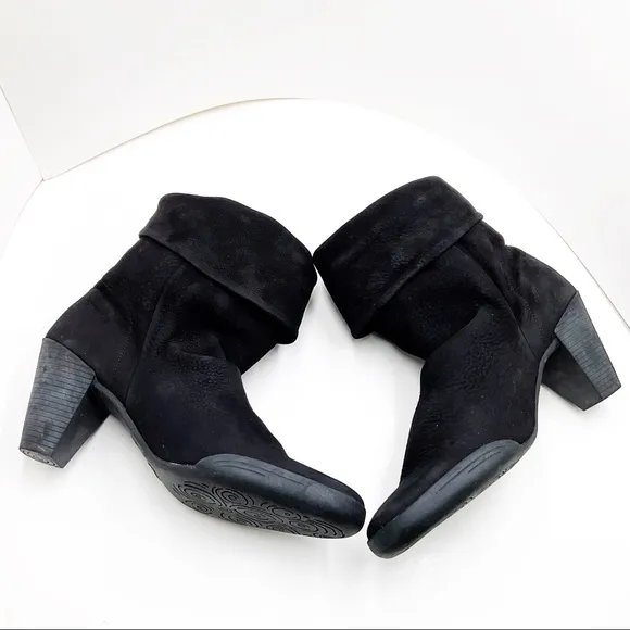 🆕{ARCHE} French Pull-Up Cuffed Slouch Boots