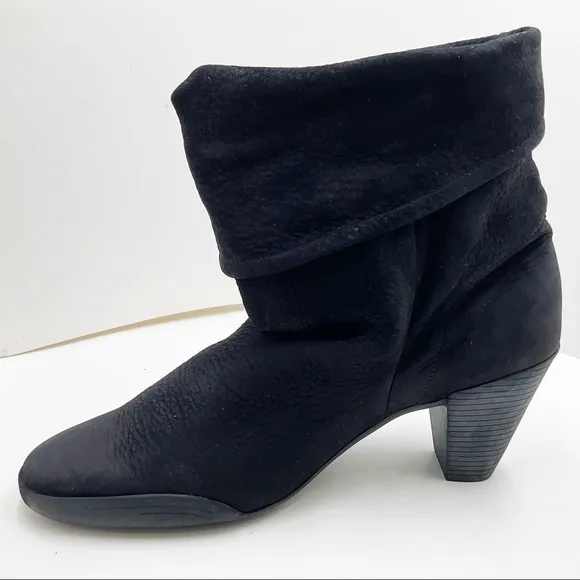 🆕{ARCHE} French Pull-Up Cuffed Slouch Boots