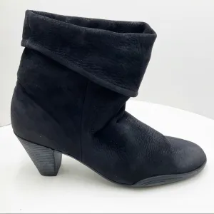 🆕{ARCHE} French Pull-Up Cuffed Slouch Boots