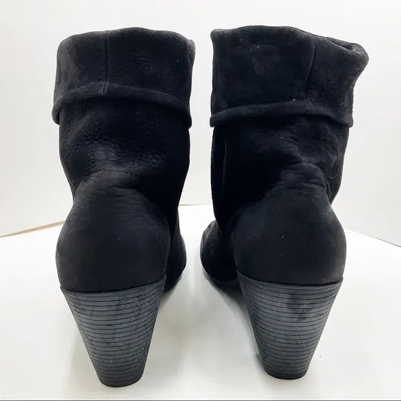 🆕{ARCHE} French Pull-Up Cuffed Slouch Boots