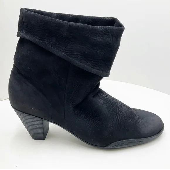 🆕{ARCHE} French Pull-Up Cuffed Slouch Boots