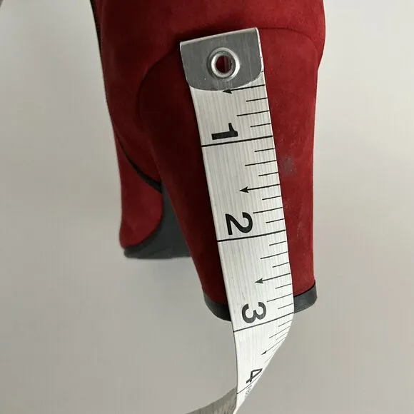 Arche LN Bootie Size 42 US 11M Red Suede Ankle Comfort Boots