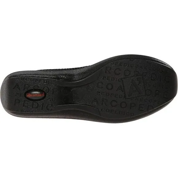 Arcopedico L14 Ballet Flat Women's EU 42 (W 10.5-11) Black Slip On Shoes FZP268