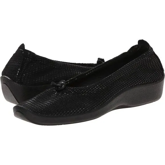 Arcopedico L14 Ballet Flat Women's EU 42 (W 10.5-11) Black Slip On Shoes FZP268