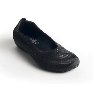 Arcopedico Women's L15 Slip Ons Black Shine Size 7/7.5 US 38 EU NWOB Ballet Flat