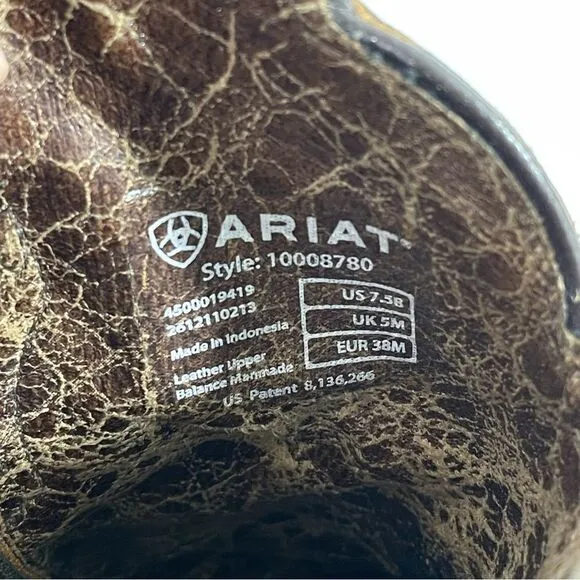 Ariat Dahlia Brown Western Boots Women’s Size 7.5 B