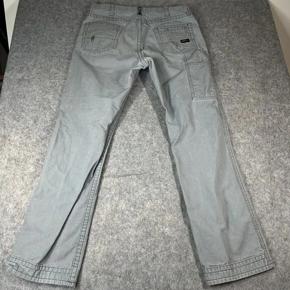Ariat Fire Resistant M4 Jeans Mens 36X36 Relaxed Boot Gray Workwear