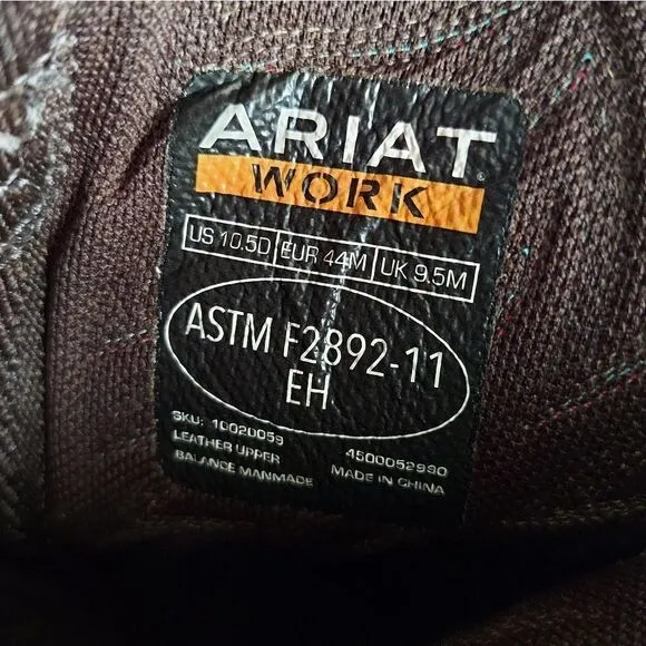 Ariat Groundbreaker Work Boot 10.5D