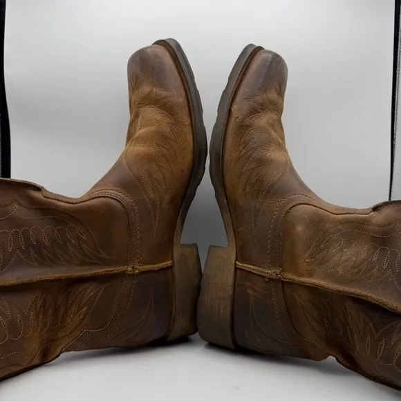 Ariat Rambler Phoenix Brown Cowboy Boots Square Toe Western Leather Mens Sz 13D