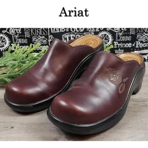 Ariat Sport Leather Clogs Mules Slip-On Shoes🤩