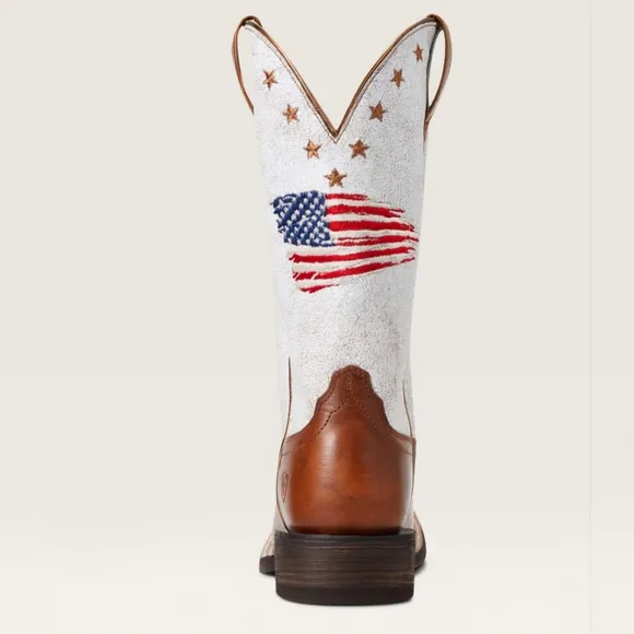 Ariat stylish Patriotic-Brand New in Box &quot;Patriot&quot; Western Cowboy leather boots